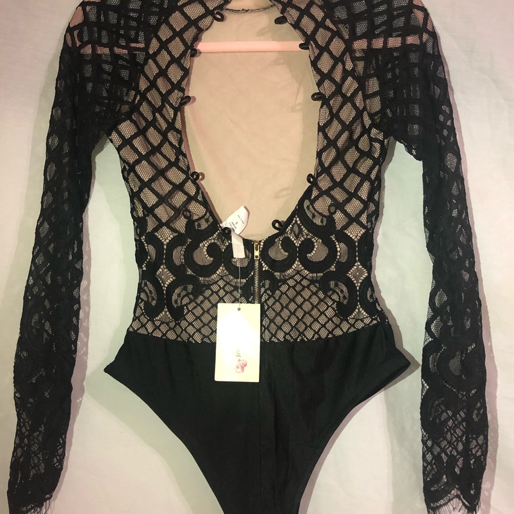 Black Lacy Bodysuit